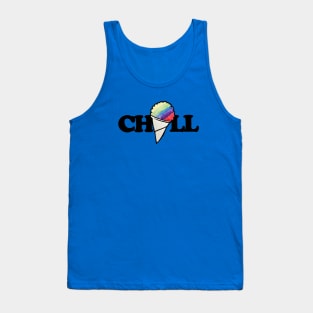 Chill retro rainbow snowcone Tank Top